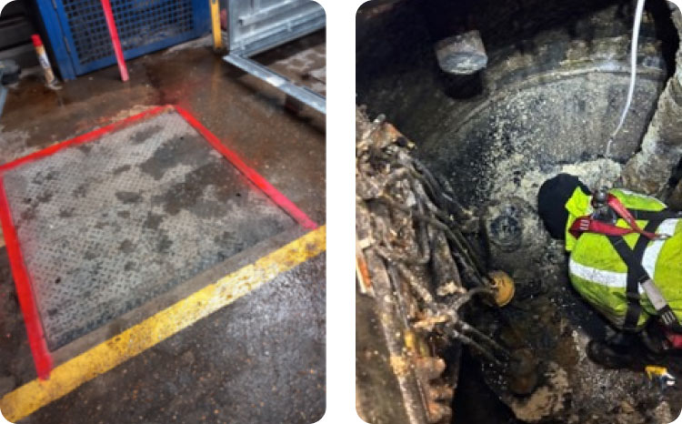 Case Study: Major Commercial and Restaurant complex: FOG Block leading to Pump Station refit and repair | Case Study | Metcor Environmental | Metcor